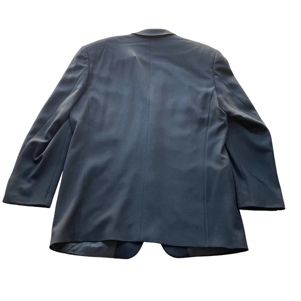 HUGO BOSS Suit Blazer Jacket Black Size 42R Wool Einstein Formal USA